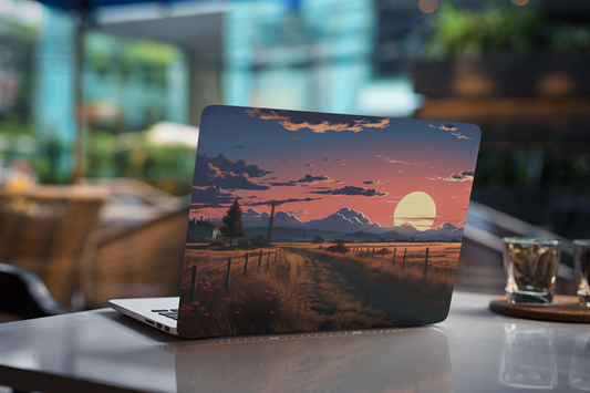 Nature sunset Laptop skin for nature lovers