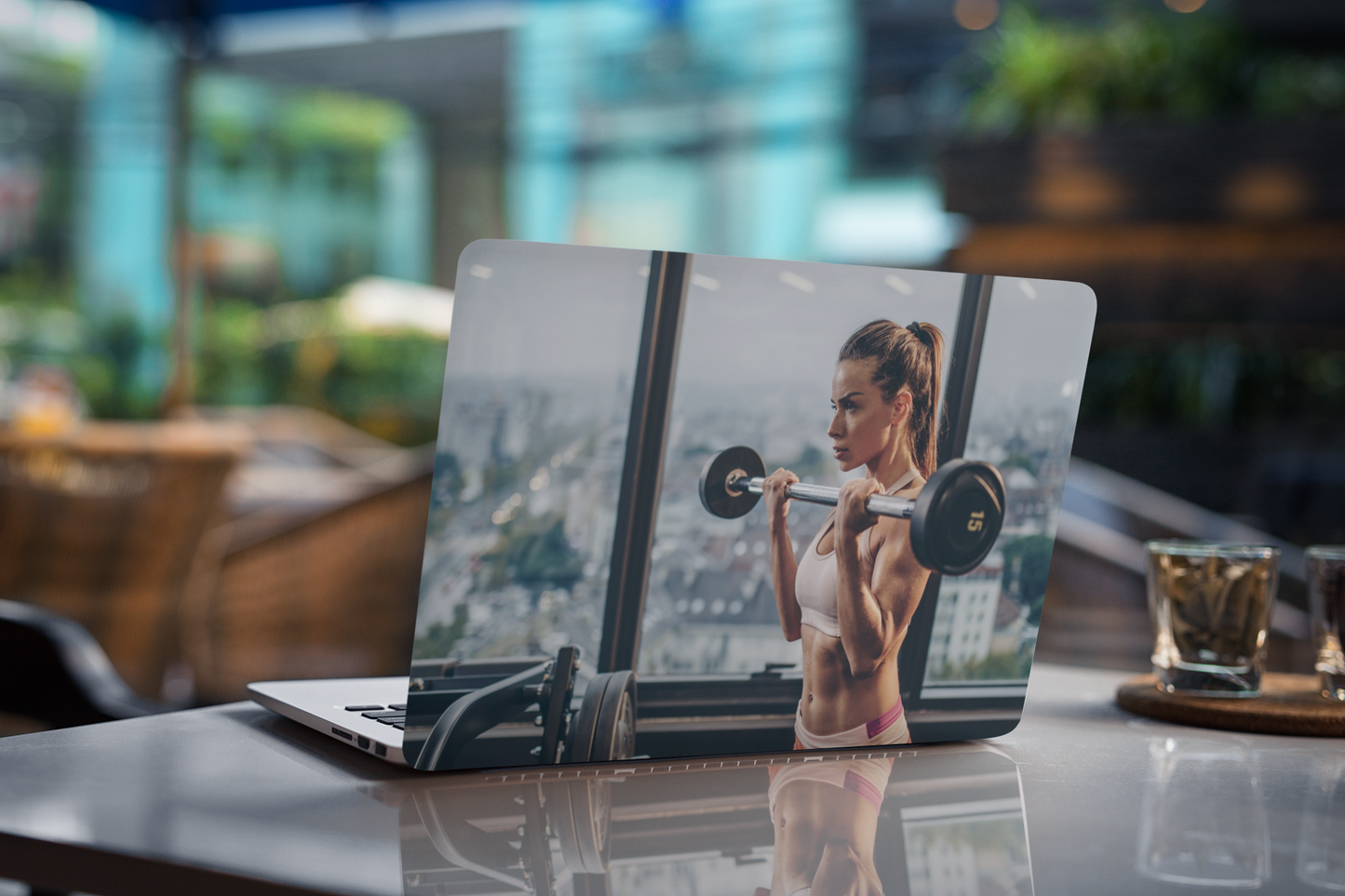 Gym Girl Laptop skin for girls