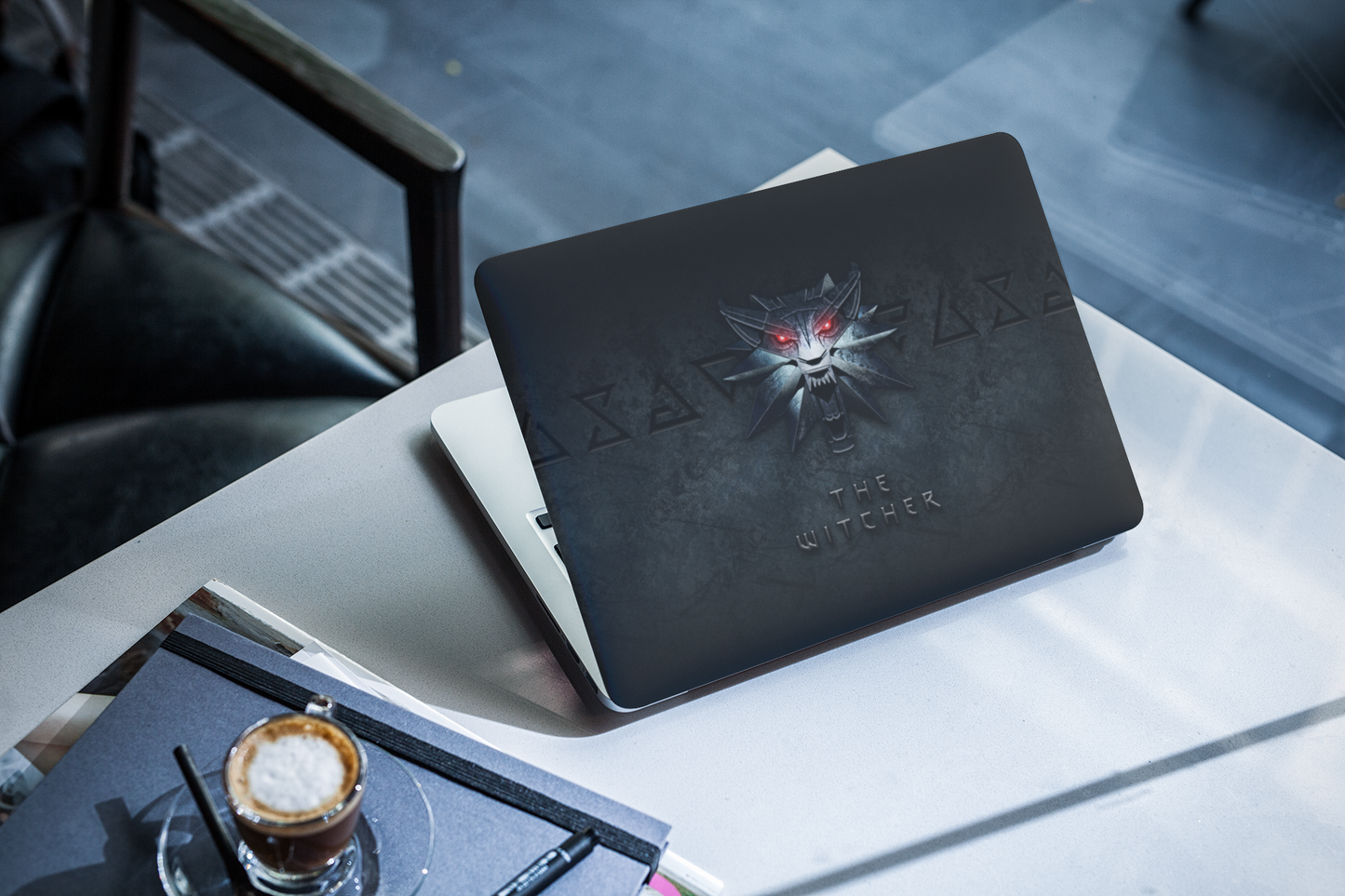 The Witcher Horror laptop skin for laptop